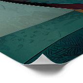 De geboorte van Venus - kubistische minimalistisch Poster (Hoek)