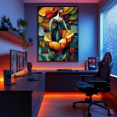 De geboorte van Venus - kubistische minimalistisch Poster