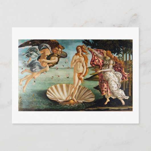 De geboorte van Venus, Sandro Botticelli, 1485 Briefkaart (Voorkant)