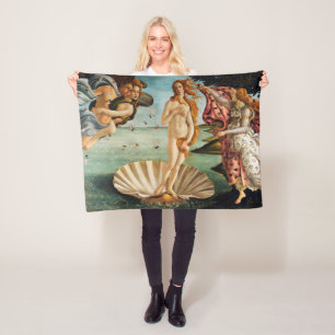 De geboorte van Venus, Sandro Botticelli, 1485 Fleece Deken