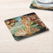 De geboorte van Venus, Sandro Botticelli, 1485 Kartonnen Onderzetters (Schuin)
