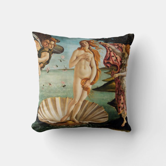 De geboorte van Venus, Sandro Botticelli, 1485 Kussen (Voorkant)