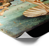 De geboorte van Venus, Sandro Botticelli, 1485 Poster (Hoek)