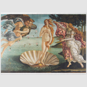 De geboorte van Venus, Sandro Botticelli, 1485 Tissuepapier