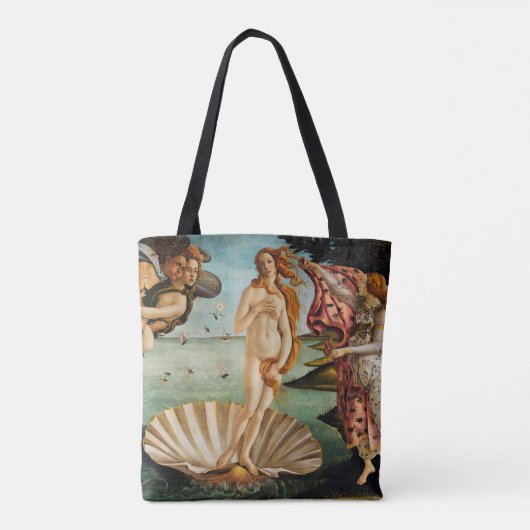 De geboorte van Venus, Sandro Botticelli, 1485 Tote Bag (Achterkant)
