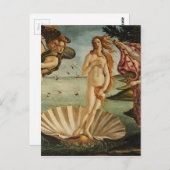 De geboorte van Venus - Sandro Botticelli Briefkaart (Voorkant / Achterkant)
