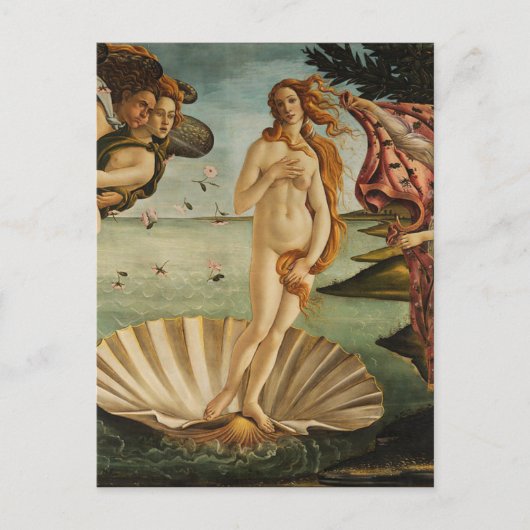 De geboorte van Venus - Sandro Botticelli Briefkaart (Voorkant)