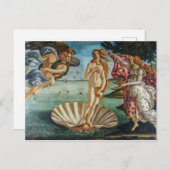 De geboorte van Venus | Sandro Botticelli | Briefkaart (Voorkant / Achterkant)