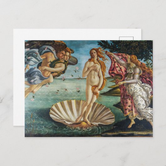 De geboorte van Venus | Sandro Botticelli | Briefkaart (Voorkant / Achterkant)