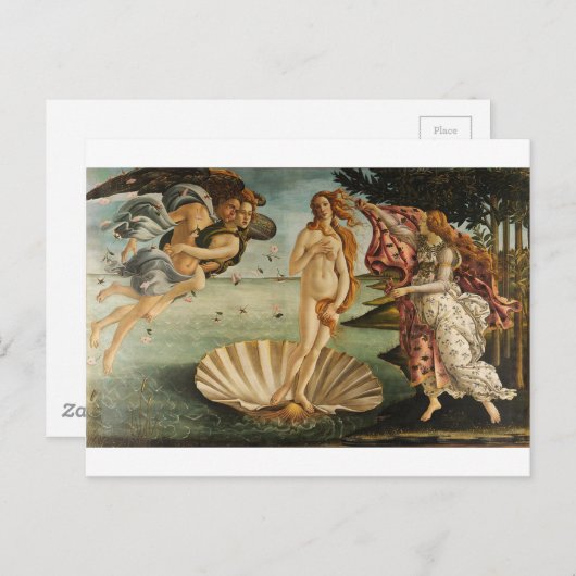 De geboorte van Venus - Sandro Botticelli Briefkaart (Voorkant / Achterkant)