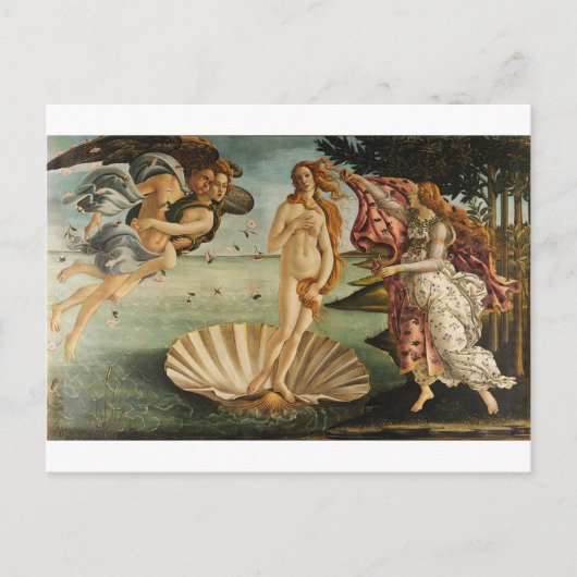 De geboorte van Venus - Sandro Botticelli Briefkaart (Voorkant)