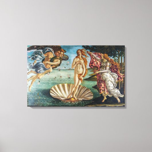 De geboorte van Venus | Sandro Botticelli | Canvas Afdruk (Voorkant)