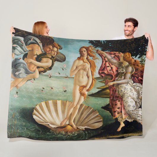De geboorte van Venus, Sandro Botticelli Fleece Deken (In situ)