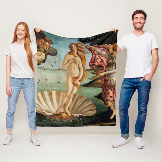 De geboorte van Venus, Sandro Botticelli Fleece Deken (In situ)