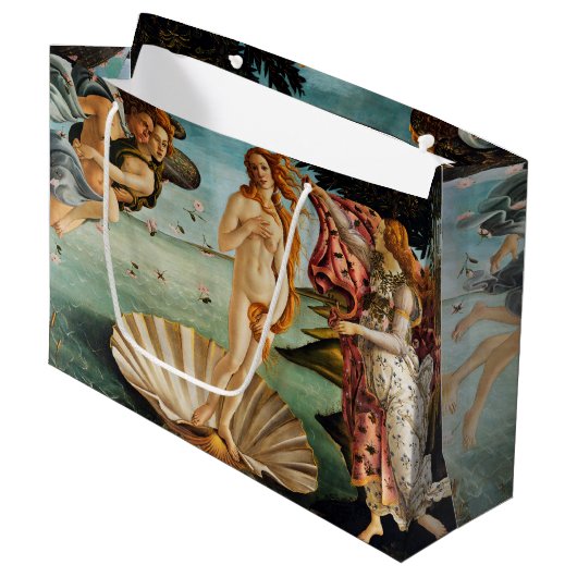 De geboorte van Venus, Sandro Botticelli Groot Cadeauzakje (Voorkant Gekanteld)
