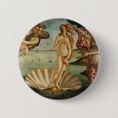 De geboorte van Venus - Sandro Botticelli Ronde Button 5,7 Cm (Voorkant)
