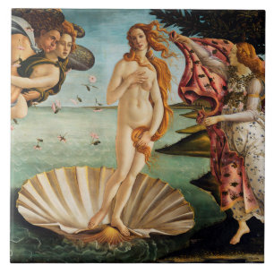 De geboorte van Venus, Sandro Botticelli Tegeltje