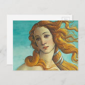 De geboorte van Venus - sluit omhoog Briefkaart (Voorkant / Achterkant)