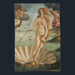 De geboorte van Venus Theedoek<br><div class="desc">De geboorte van Venus door Sandro Botticellia keukenhanddoek 1484</div>