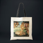 De geboorte van Venus Tote Bag<br><div class="desc">De kunstwerken van Venus A van de Florentijnse schilder Sandro Botticelli. Het schildert tussen 1484 en 1486 en toont de godin van de liefde Venus, nadat het uit het zee is gekomen als volwassen vrouw, staat Venus op een kudde, geblazen door Zephyr, god van de westwind.Horae, de godinnen van de...</div>