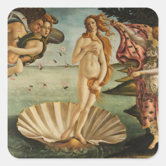 De geboorte van Venus Vierkante Sticker