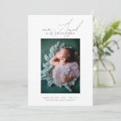 de geboorteaankondiging van de baby van het Angel  Aankondiging (Staand voorkant)