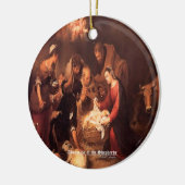 De Geboorteherders 1668 Schrift Keramisch Ornament (Links)