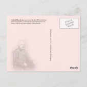 De Geboorteplaats van Hawthorne van Nathaniel, Briefkaart (Achterkant)