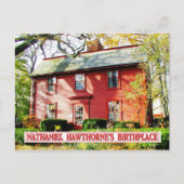 De Geboorteplaats van Hawthorne van Nathaniel, Briefkaart (Voorkant)