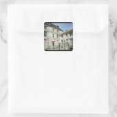 De geboorteplaats van Jean de la Fontaine Vierkante Sticker (Tas)