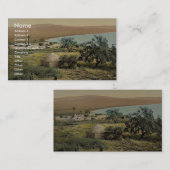 De geboorteplaats van Mary Magdalene, Magdala, Hei Visitekaartje (Voorkant / Achterkant)