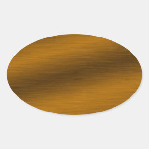 De geborstelde Achtergrond van het Brons Ovale Sticker