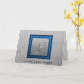 De geborstelde metaal-Blik Nota van de Muziek Kaart (Gele Bloem)