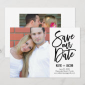 De geborstelde Moderne sparen de Kaart van de Datu (Voorkant / Achterkant)