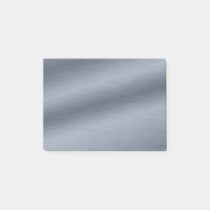 De geborstelde Nota's van de Post-it van het Staal Post-it® Notes