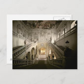 De gebouwde trap, 1719-44 briefkaart (Voorkant / Achterkant)