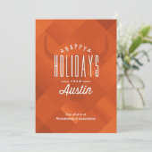 De gebrande Oranje Kaart van de Vakantie van (Staand voorkant)