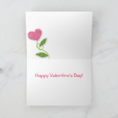 De gebreide Bloemen van Valentijn Feestdagen Kaart (Binnen)