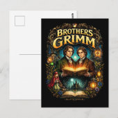 De Gebroeders Grimm Briefkaart (Voorkant / Achterkant)