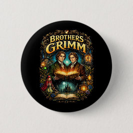 De Gebroeders Grimm Ronde Button 5,7 Cm