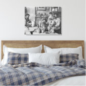 De gebroeders Martin in de studio in het Zuiden Canvas Afdruk (Insitu (Slaapkamer))