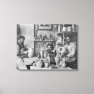 De gebroeders Martin in de studio in het Zuiden Canvas Afdruk