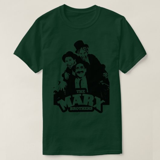 De gebroeders Marx Groucho en Chico T-shirt (Design voorkant)