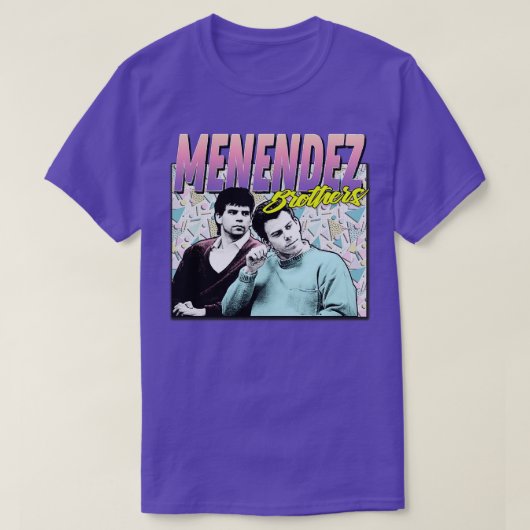 De gebroeders Menendez 90s vormden retro graphics  T-shirt (Design voorkant)