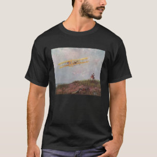 De gebroeders Wright in North Carolina als eerste T-shirt