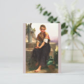 De gebroken Pitcher van Bouguereau Briefkaart (Staand voorkant)