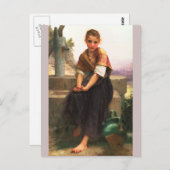 De gebroken Pitcher van Bouguereau Briefkaart (Voorkant / Achterkant)