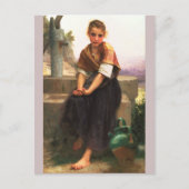 De gebroken Pitcher van Bouguereau Briefkaart (Voorkant)