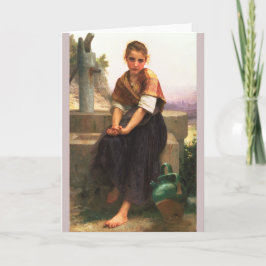 De gebroken Pitcher van Bouguereau Kaart