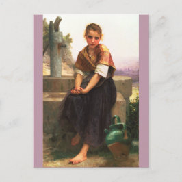 De gebroken Pitcher van William-Adolphe Bouguereau Briefkaart